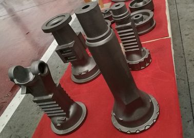 끝 코팅을 가진 회색 철 주물 포크리프트 정면 차축 팔 정확한 차원